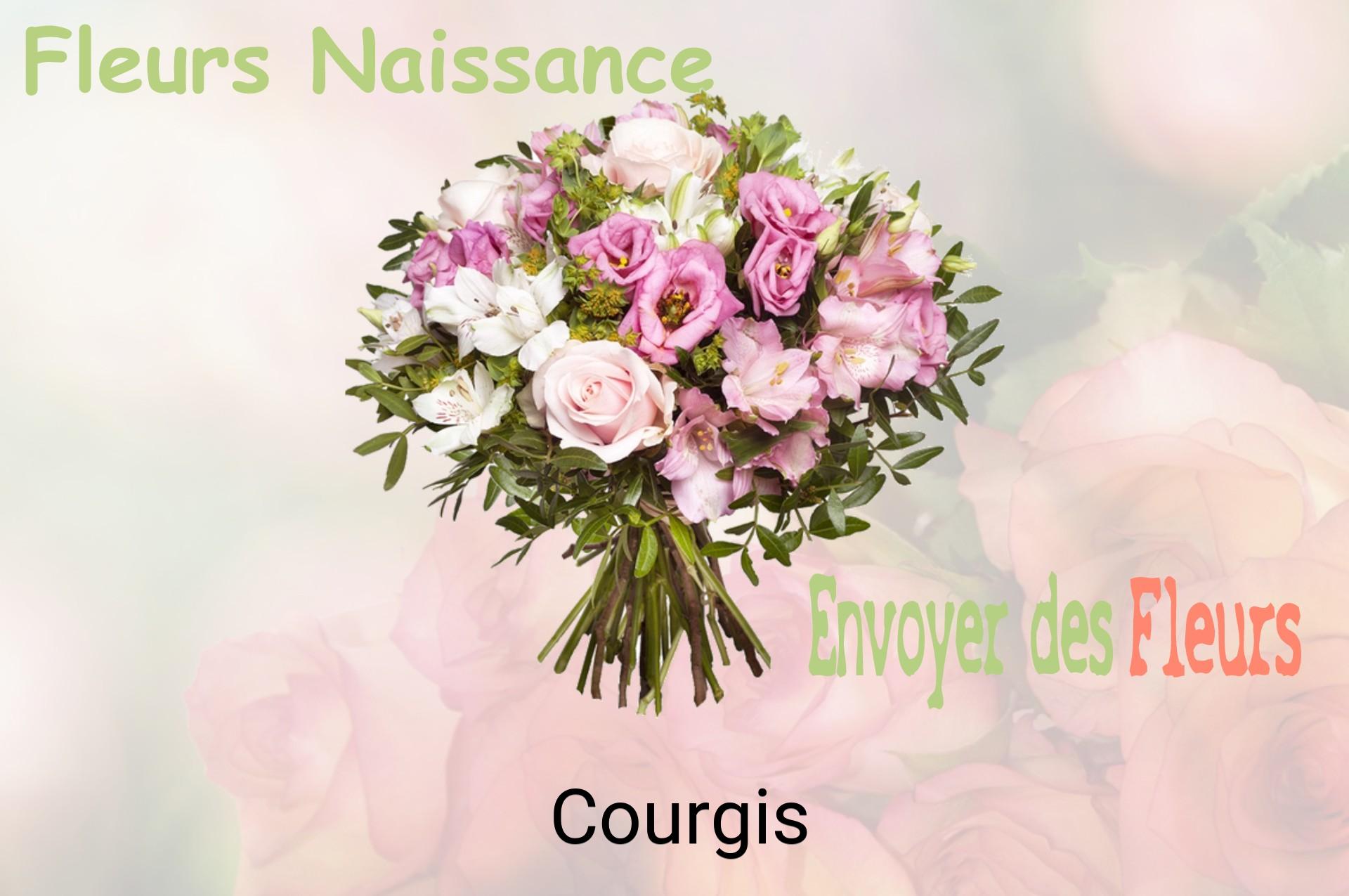 Bouquet de fleurs de naissance livré à Courgis